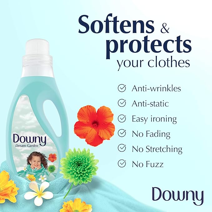 Downy Valley Dew Fabric Softener - Luxurious Softness and Fresh Fragrance