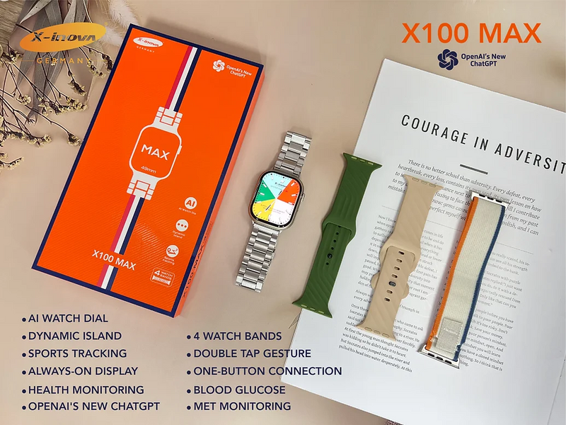 “X100 MAX Smartwatch: Advanced Health Monitoring & Dynamic Features”