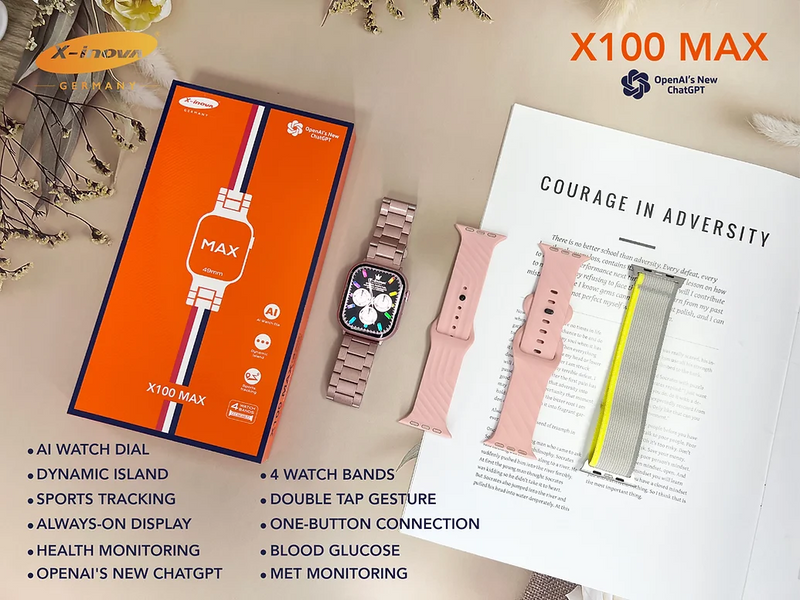 “X100 MAX Smartwatch: Advanced Health Monitoring & Dynamic Features”