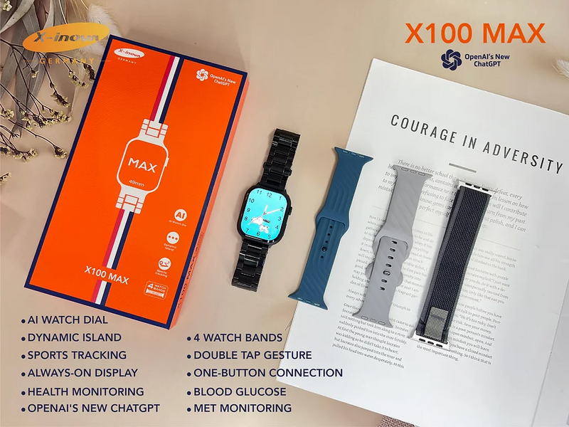 “X100 MAX Smartwatch: Advanced Health Monitoring & Dynamic Features”