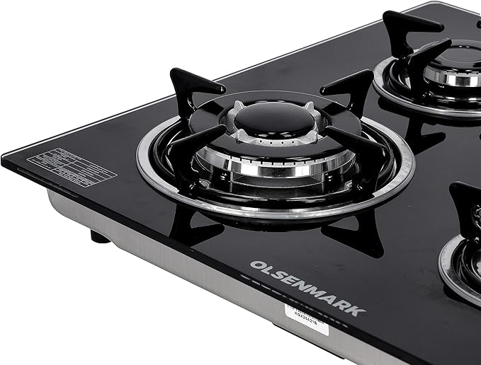 2In1 Gas Hob 8mm Hard Temprd Glss 1x1