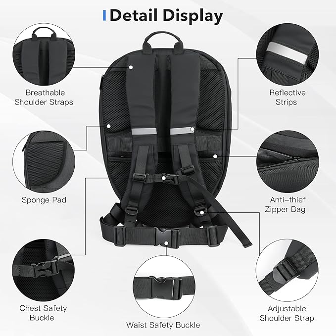 LED EYE KNIGHT BACKPACK WITH APP & BLUETOOTH