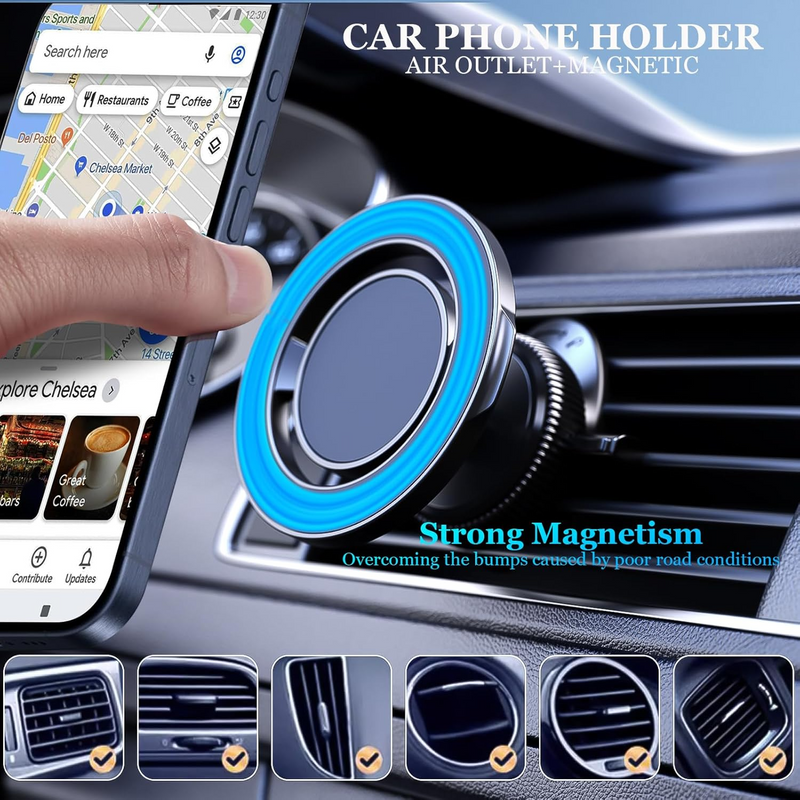 Earldom Magnetic Phone Holder - Secure and Convenient Car Mount