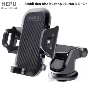 HEPU HP-J04: Versatile Car Phone Holder with 360° Rotation