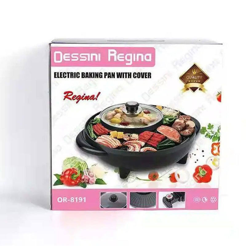 Versatile Electric Baking Pan for Grilling and Cooking - Dessini Regina