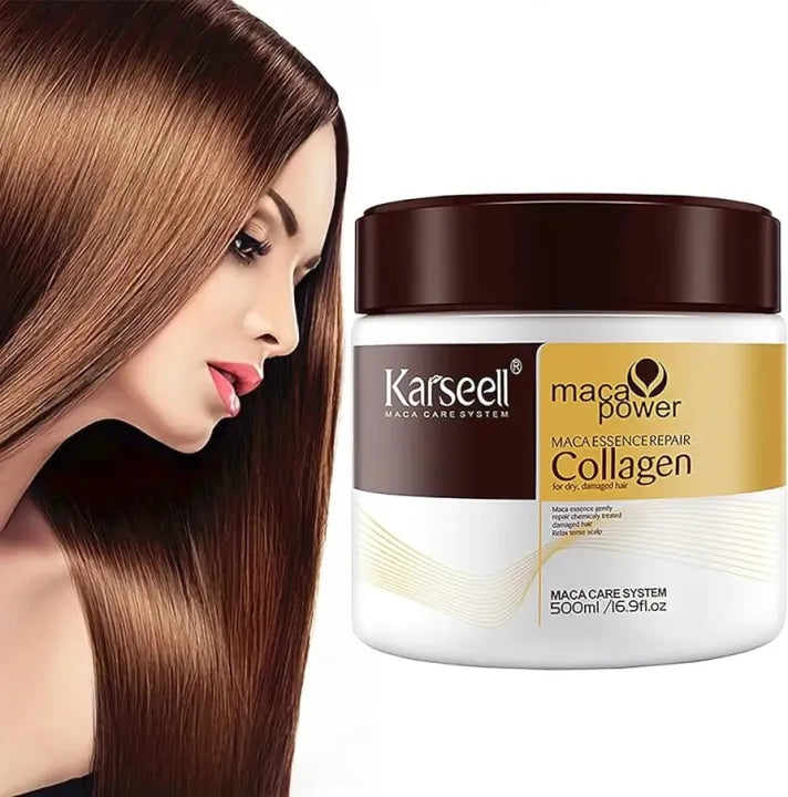 Karseell Maca Essence Repair Collagen Hair Mask: Nourish and Repair Dry, Damaged Hair