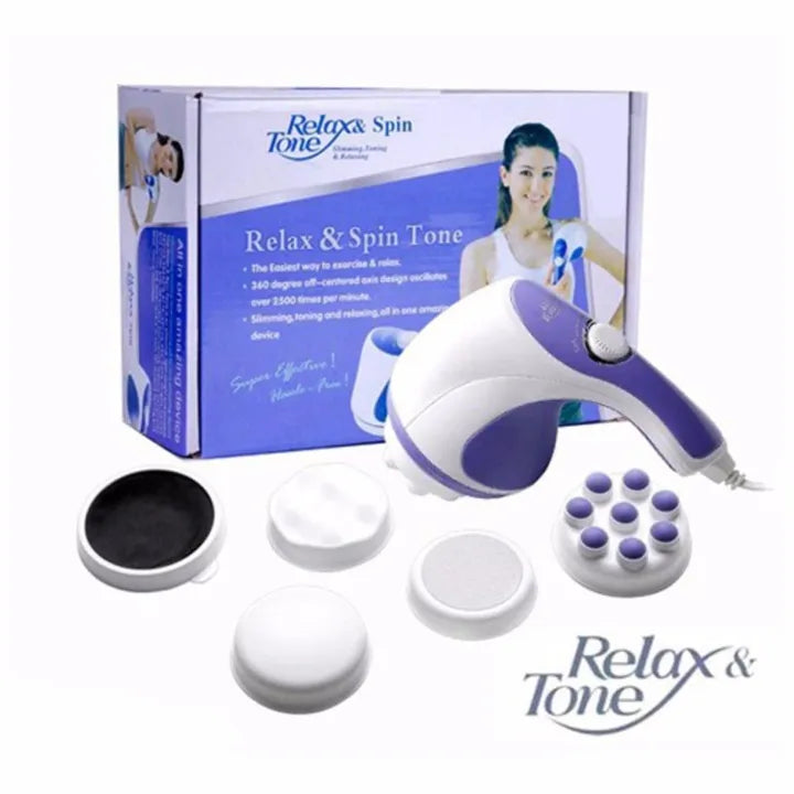 Relax & Spin Tone Massager: Relieve Pain, Reduce Stress, and Tone Your Muscles