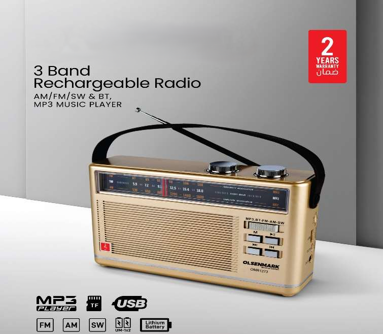 3Band Rech Radio/Am/Fm/Sw/Bt/Mp3/Aux1x30