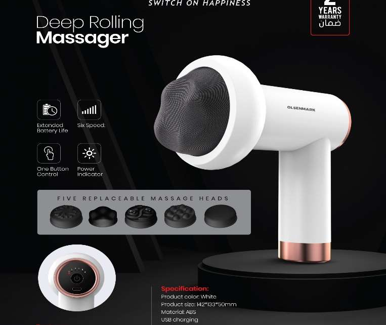 Deep Rolling Massager/5 Heads 1x20