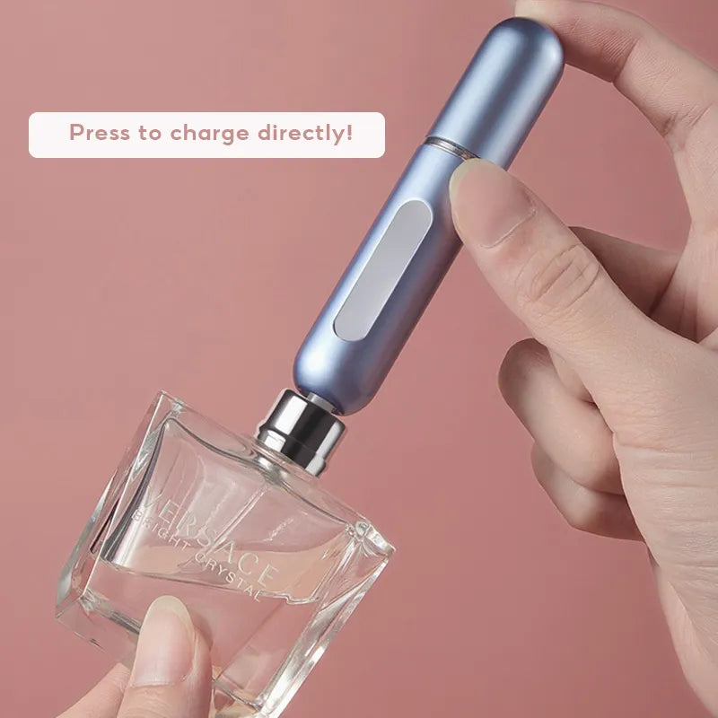 5ml Refillable Spray Bottle mini portable refillable perfume bottle aluminum perfume and cosmetic liquid atomizer for travel