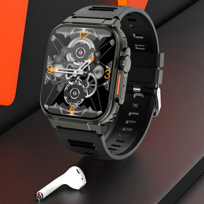 Smartbarry A70 Smart Watch 1.96 Inch Display with Bluetooth Call, 600mAh Battery