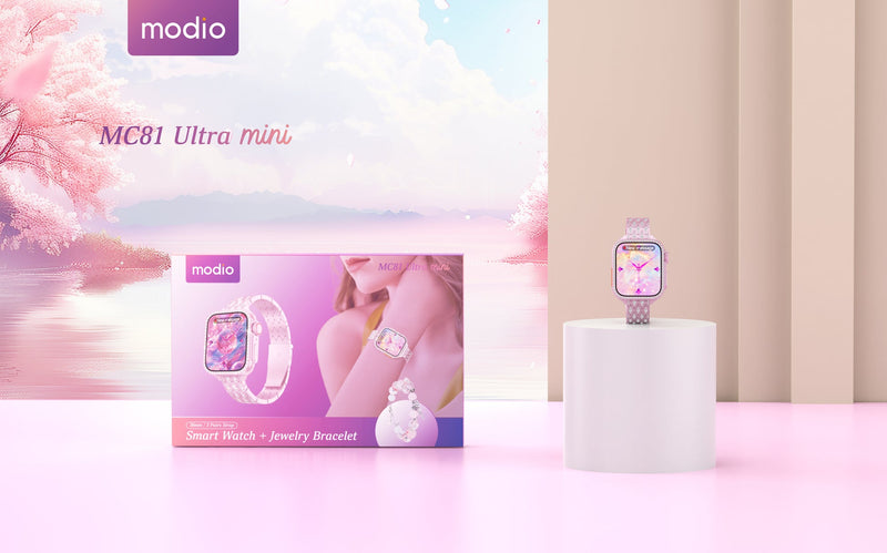 Modio MC81 Ultra Mini - Elegant Smartwatch Jewelry Bracelet