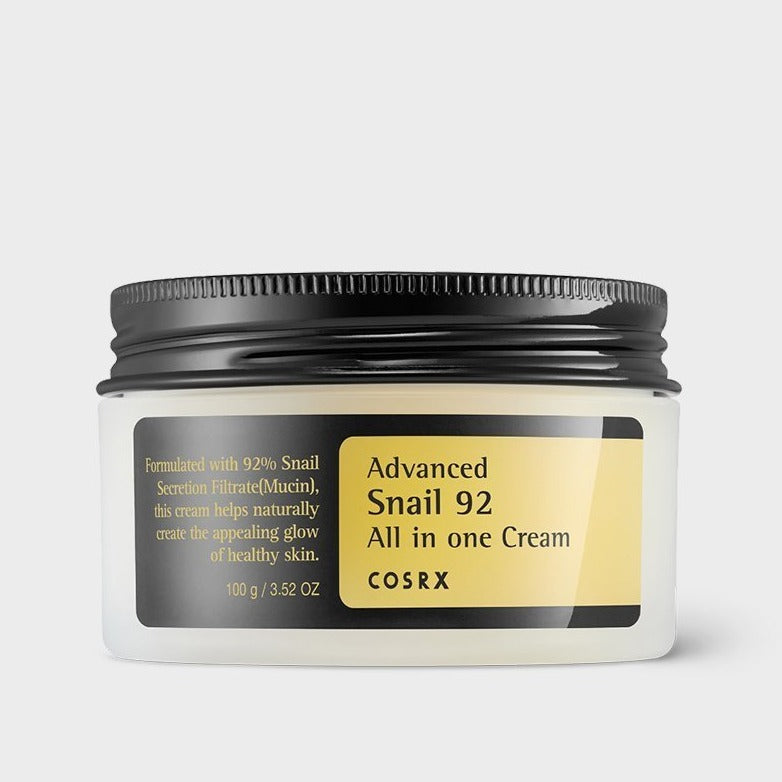 COSRX Advanced Snail 92 All-in-One Cream 100g (3.52oz) – Hydrating & Repairing Moisturizer with 92% Snail Mucin