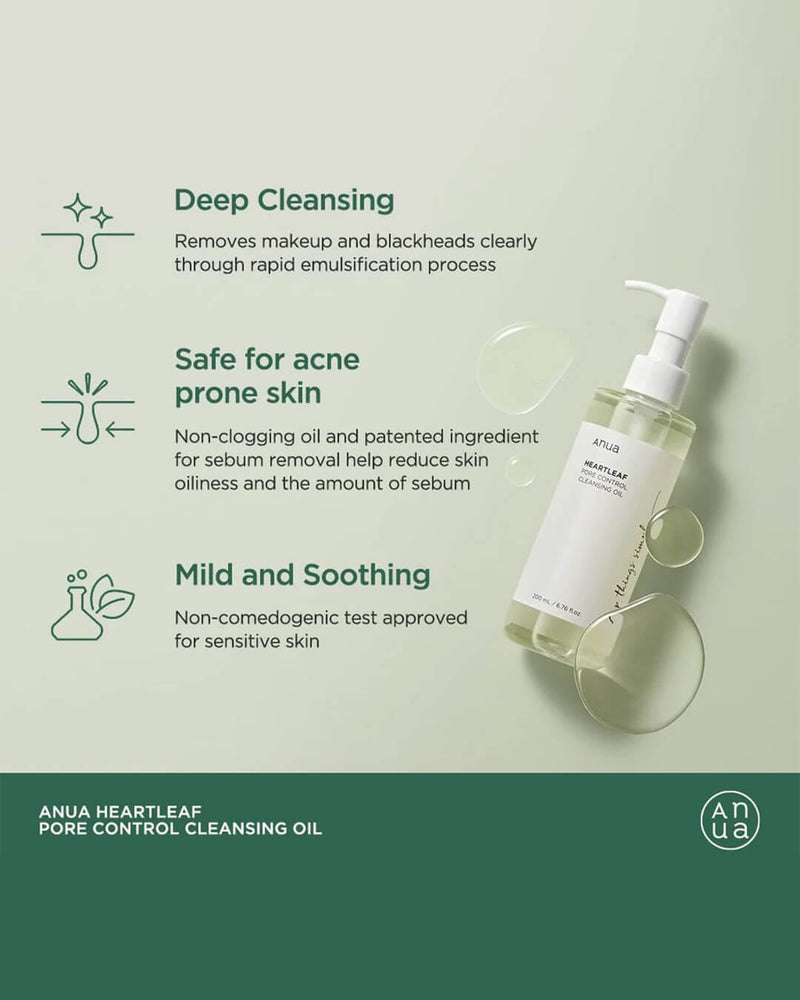 Anua Heartleaf Pore Control Cleansing Oil