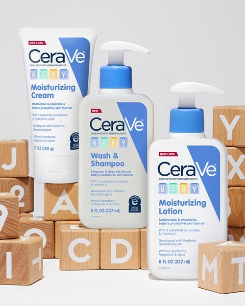 CeraVe Baby Moisturizing Lotion | Gentle Hydration for Sensitive Baby Skin | With Ceramides & Vitamins, Fragrance-Free, 16 fl oz