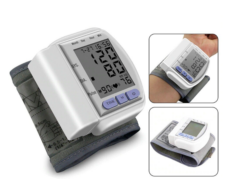 Automatic Wrist Blood Pressure Monitor 12 Pieces