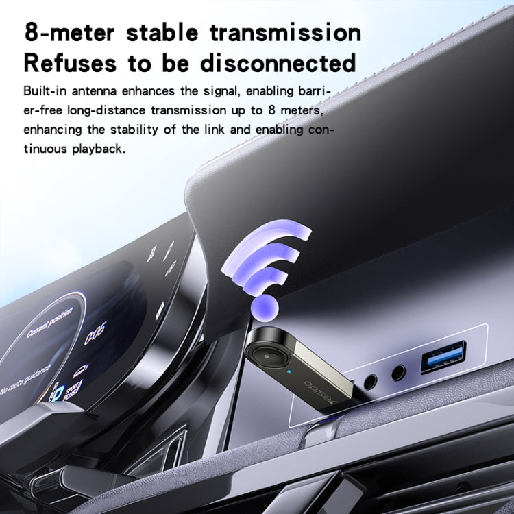 YAU81 Bluetooth Receiver Material: Zinc Alloy + ABS Bluetooth Receiver For on Car/Speaker/Television Display  music