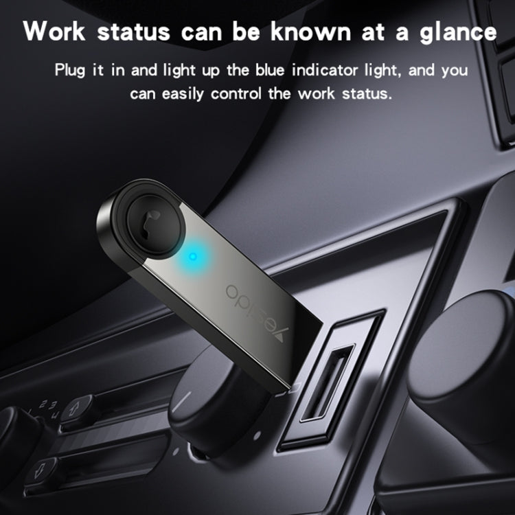 YAU81 Bluetooth Receiver Material: Zinc Alloy + ABS Bluetooth Receiver For on Car/Speaker/Television Display  music