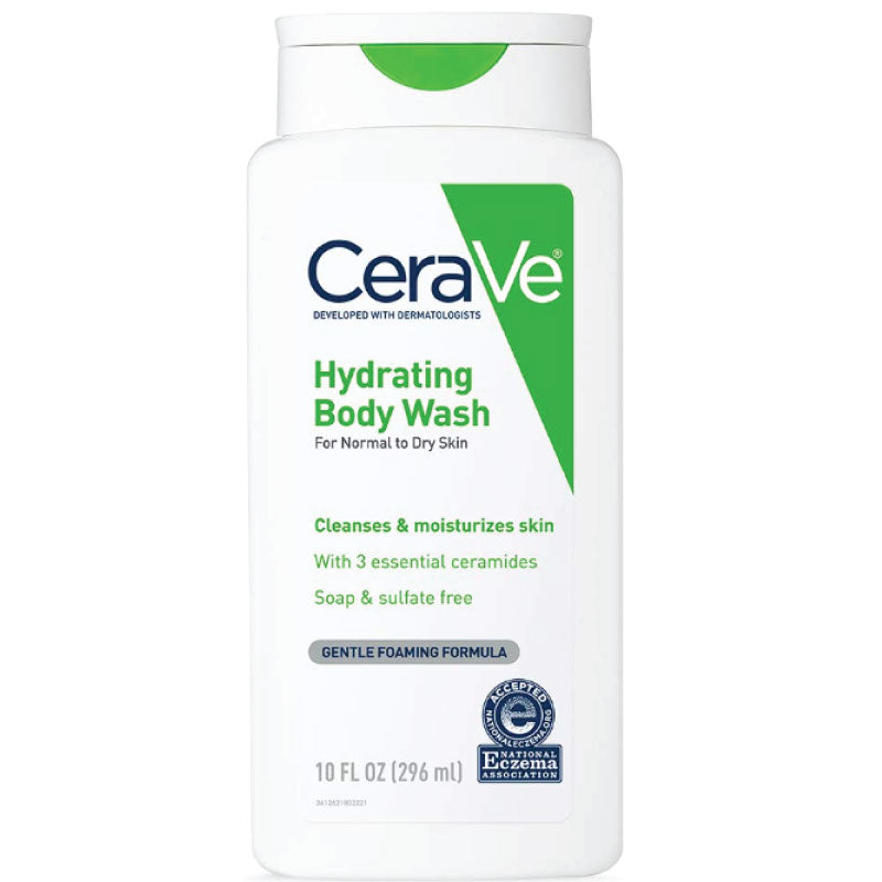 CeraVe Hydrating Body Wash | Moisturizing Cleanser for Dry Skin | 10 FL OZ (296 ML)