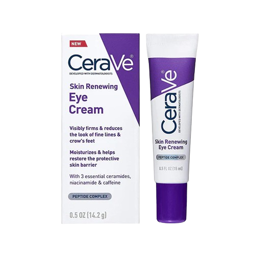 CeraVe Skin Renewing Eye Cream | Hydrating & Firming Formula with Peptides | 0.5oz / 14.2g