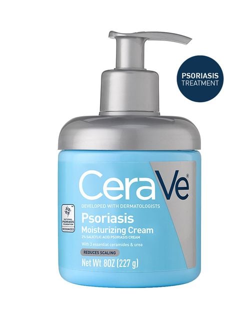 CeraVe Psoriasis Moisturizing Cream 8oz (227g) – Soothing Relief with Salicylic Acid & Niacinamide