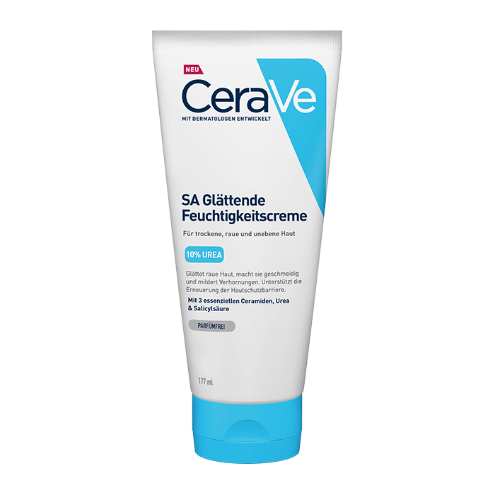 CeraVe SA Urea Smoothing Moisturizer | Intensive Hydrating Cream for Dry Skin | 340 g