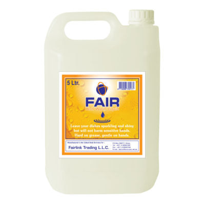 Fair Dish Wash Liquid - Powerful Grease-Cutting Power, Gentle on Hands