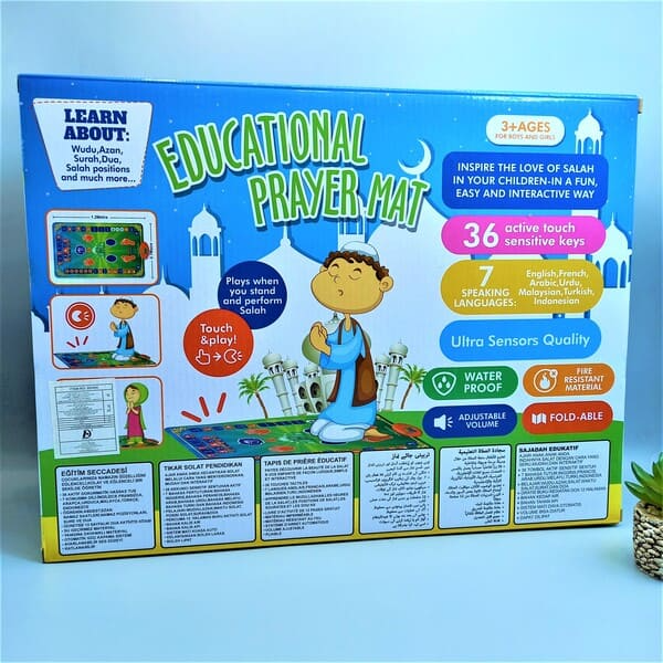 Islamic Educational Interactive Prayer Mat For Kids