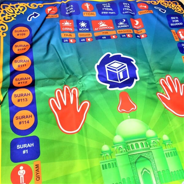 Islamic Educational Interactive Prayer Mat For Kids