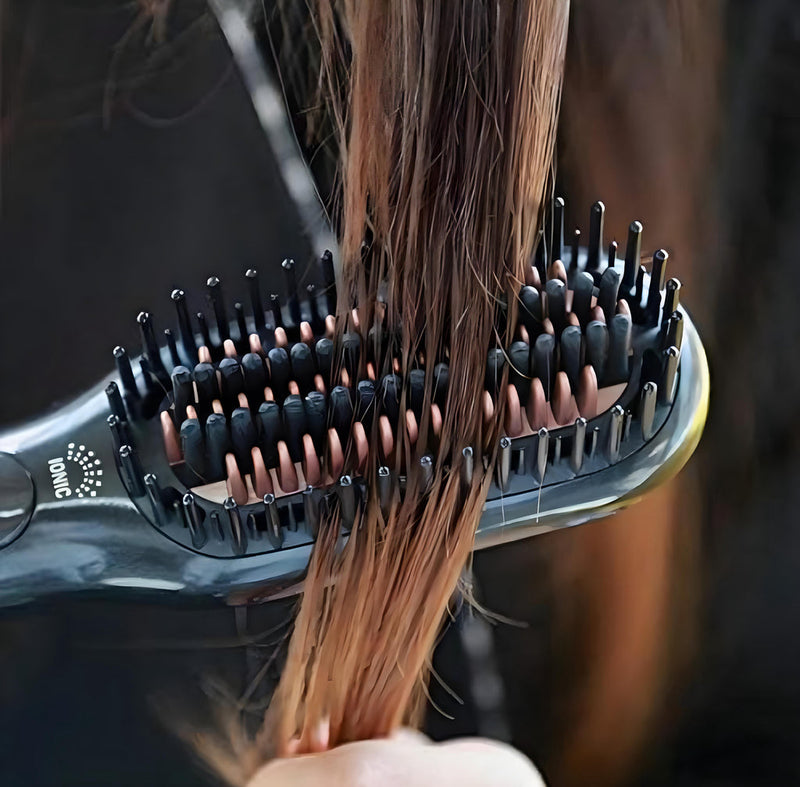 Joy Professional 3-in-1 Hair Styling Brush: Straighten, Dry, and Style with Ease