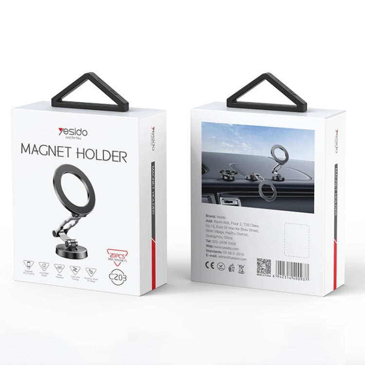 C203 Magsafe Magnetic Phone Holder Function: shrink and fold Material: zinc alloy metal, three-axis  special metal rotating shaft can withstand