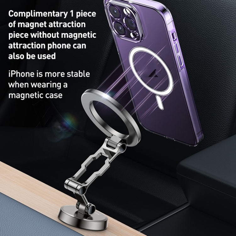 C203 Magsafe Magnetic Phone Holder Function: shrink and fold Material: zinc alloy metal, three-axis  special metal rotating shaft can withstand