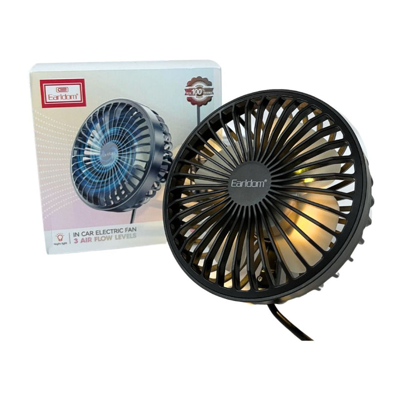 Earldom F10 In-Car Electric Fan - Stay Cool on the Go