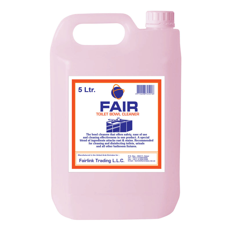 Fair Toilet Bowl Cleaner - 4x5L, Powerful Cleaning and Disinfecting