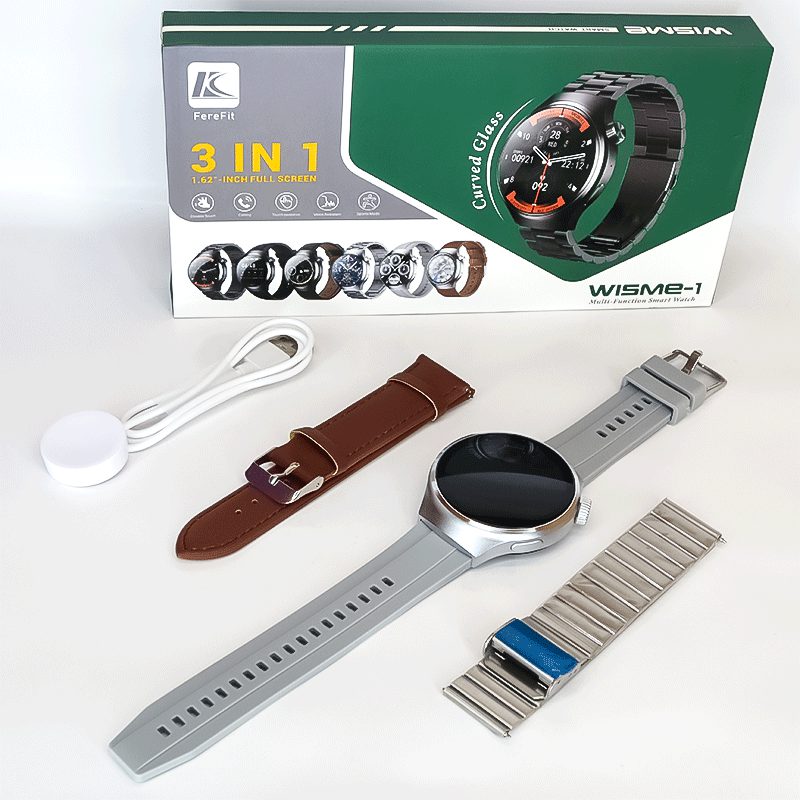 Sport 3 in 1 Smart Watch WISME-1 Calling Wrist Men Watches 3 in1 Set Smartwatch