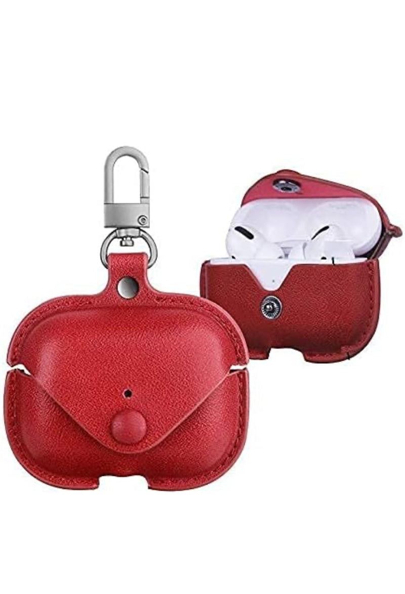 AirPods Pro Protective Case with Keychain - Multiple Colors, Durable Leather