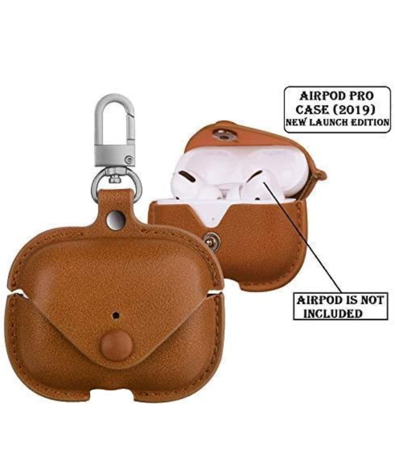 Leather AirPods Pro 2 Case with Keychain