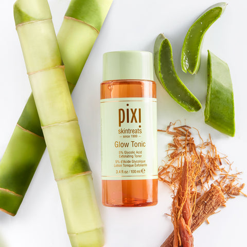 Pixi Skintreats Glow Tonic with 5% Glycolic Acid - Exfoliating and Brightening Facial Toner