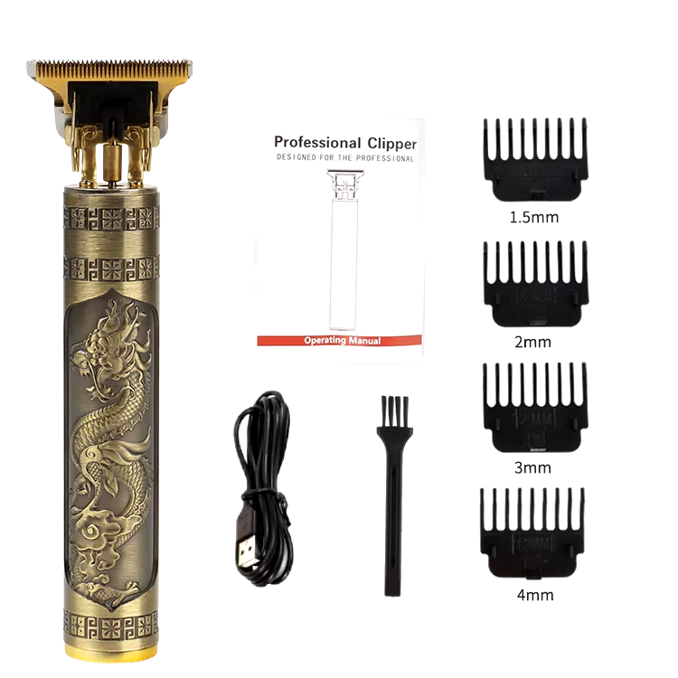 T9 Rechargeable Professional Hair Trimmer with Close-Cutting T-Blade