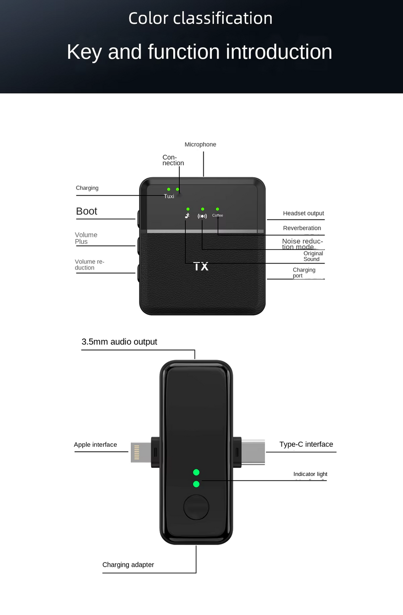 SX31 3-in-1 Wireless Microphone