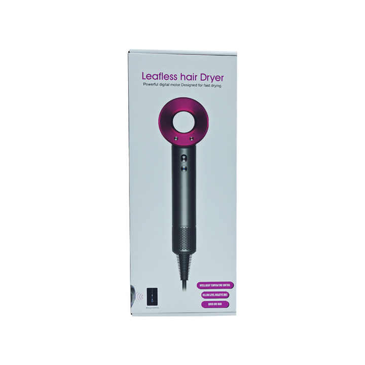 Leafless Hair Dryer - Powerful Digital Motor, Fast Drying, Intelligent Temperature Control