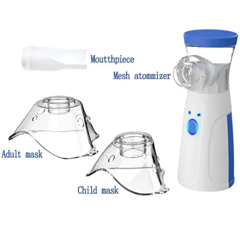 Premium Mesh Nebulizer Machine For kids and adults, Handheld, Mesh Technology Portable, Soundless, and Effective Respiratory Solution