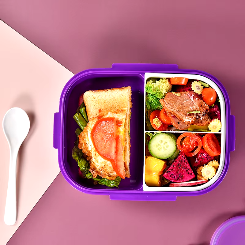 Durable Lunch Box Set with Leakproof Design and Water Bottle