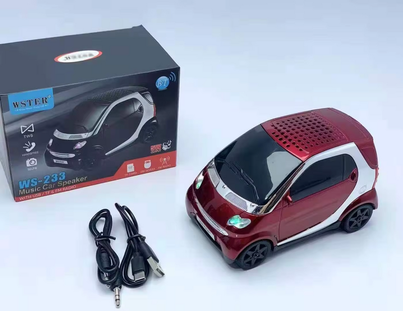 WS-233 Car-Shaped Bluetooth Speaker - Portable and Stylish