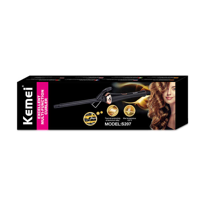 Kemei KM-S207 Professional Hair Curler: Versatile Styling with Maximum Heat