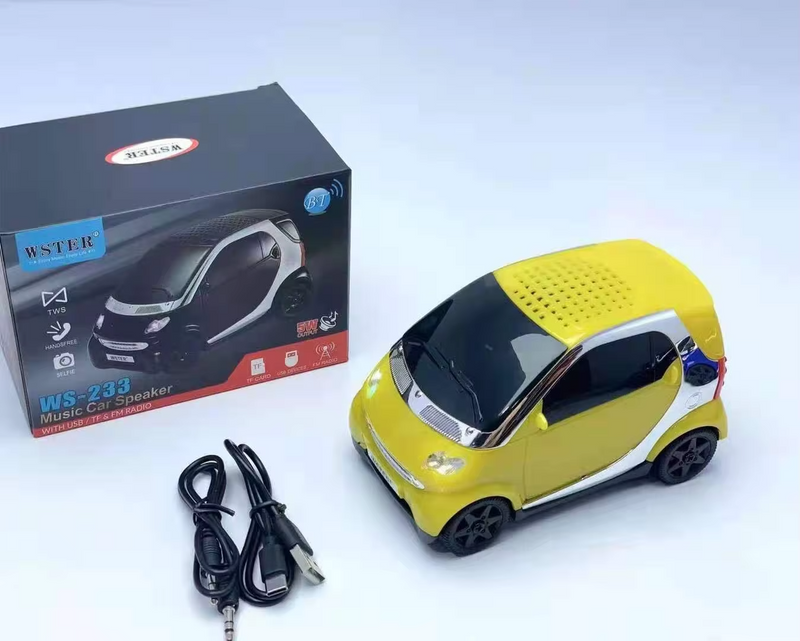 WS-233 Car-Shaped Bluetooth Speaker - Portable and Stylish