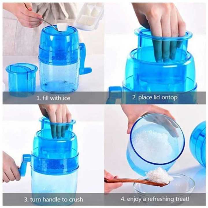 Enjoy Fluffy Shaved Ice at Home with the SALA Manual Ice Crusher