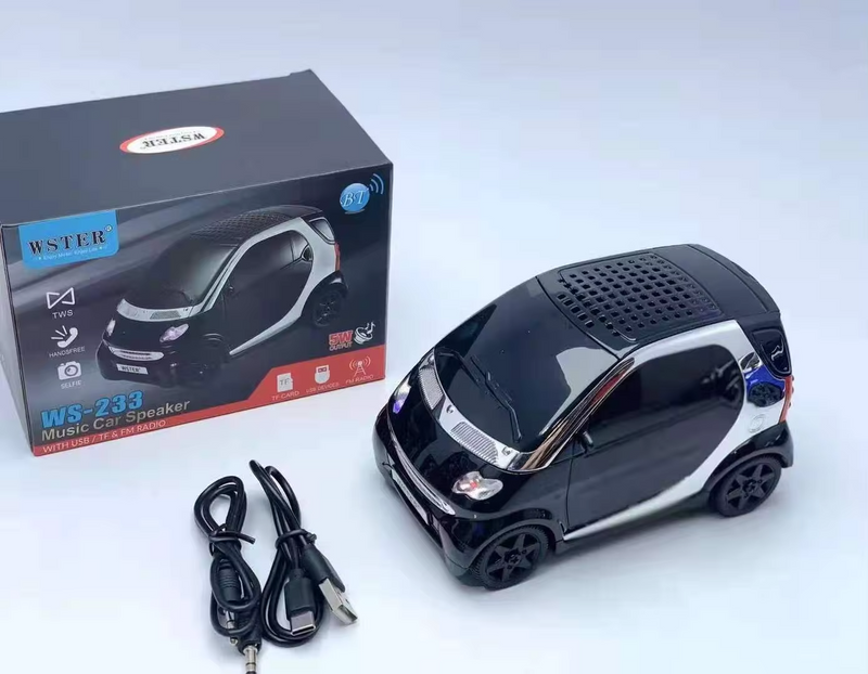 WS-233 Car-Shaped Bluetooth Speaker - Portable and Stylish