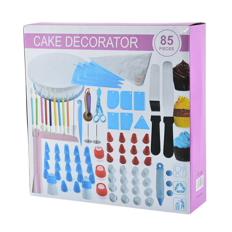 Comprehensive Cake Decorating Set: 85 Pieces for Professional Results