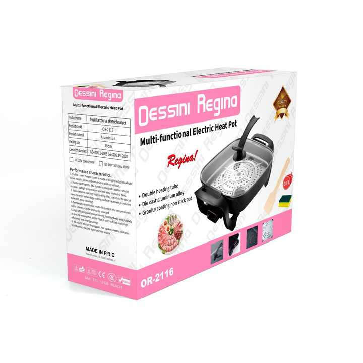 Versatile Electric Heat Pot with Multiple Cooking Functions - Dessini Regina